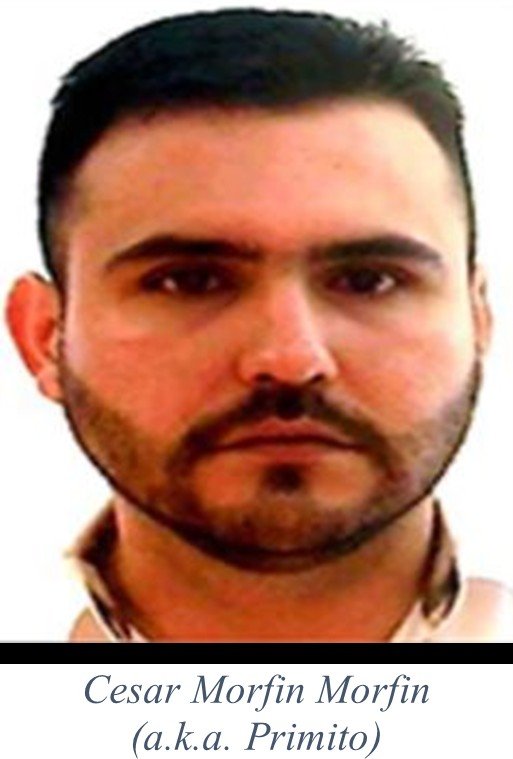 Headshot of César Morfín Morfín, alias Primito, released by the U.S. Treasury