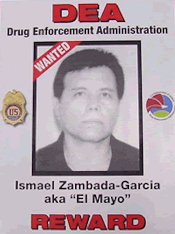 DEA wanted poster of Ismael Zambada García, 'El Mayo'